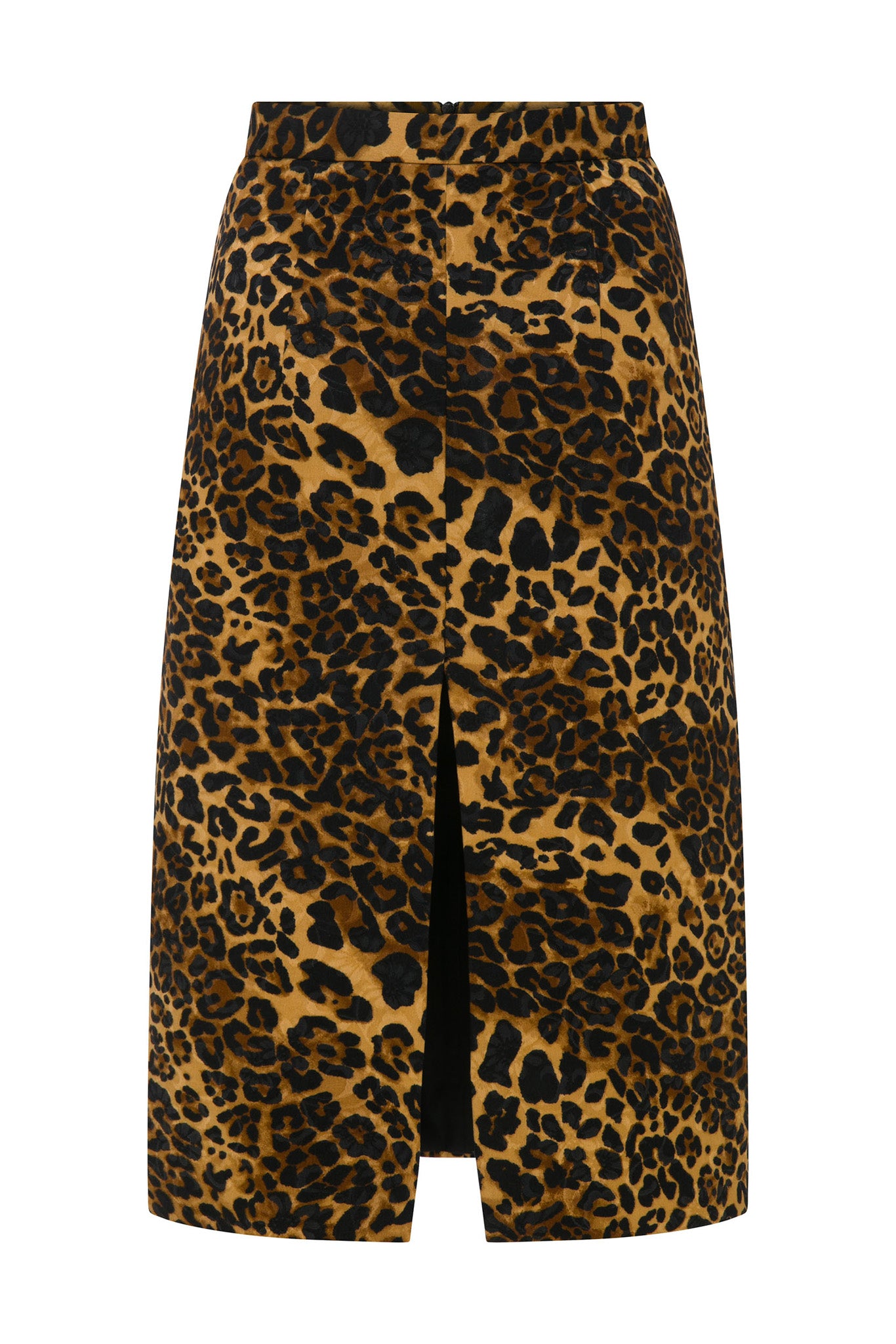 Feline Mirage – Leopar Desenli Önden Yırtmaçlı Etek